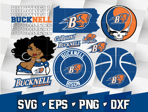 Bundle NCAA Random Vector Bucknell Bison svg eps dxf png file