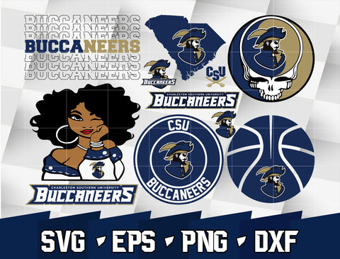 Bundle NCAA Random Vector CSU Buccaneers svg eps dxf png file