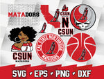 Bundle NCAA Random Vector Cal State Northridge Matadors svg eps dxf png file