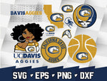 Bundle NCAA Random Vector California Davis Aggies svg eps dxf png file