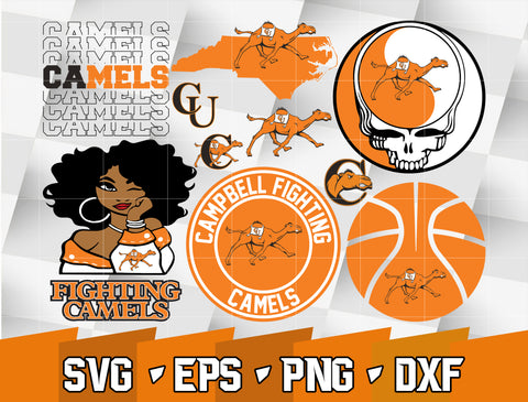 Bundle NCAA Random Vector Campbell Fighting Camels svg eps dxf png file