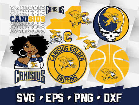 Bundle NCAA Random Vector Canisius Golden Griffins svg eps dxf png file