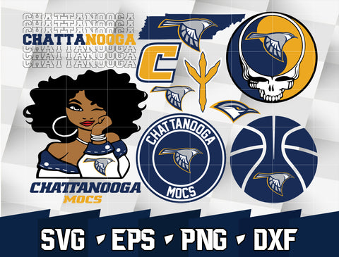 Bundle NCAA Random Vector Chattanooga Mocs svg eps dxf png file