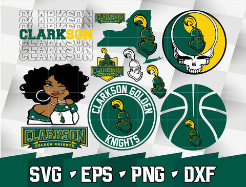 Bundle NCAA Random Vector Clarkson Golden Knights svg eps dxf png file