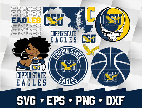 Bundle NCAA Random Vector Coppin State Eagles svg eps dxf png file