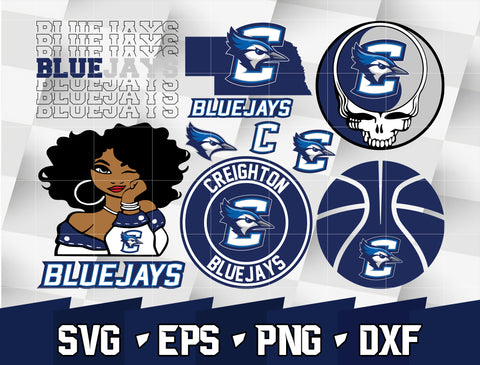 Bundle NCAA Random Vector Creighton Bluejays svg eps dxf png file