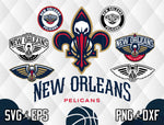 Bundle New Orleans Pelicans Logo svg eps dxf png file
