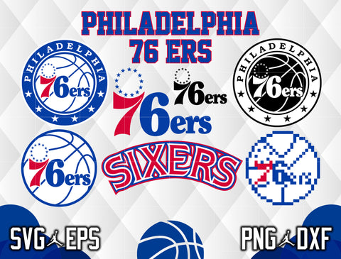 Bundle Philadelphia 76ers Logo svg eps dxf png file