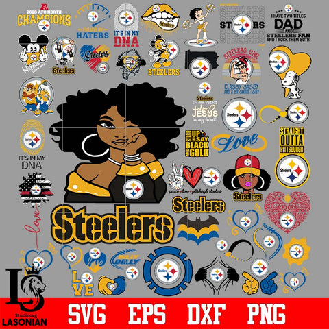 Bundle Pittsburgh Steelers, Pittsburgh Steelers Nfl, Bundle sport Digital Cut Files svg eps dxf png file