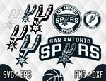 Bundle San Antonio Spurs Logo svg eps dxf png file