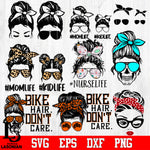 Bundle skull momlife Svg Dxf Eps Png file