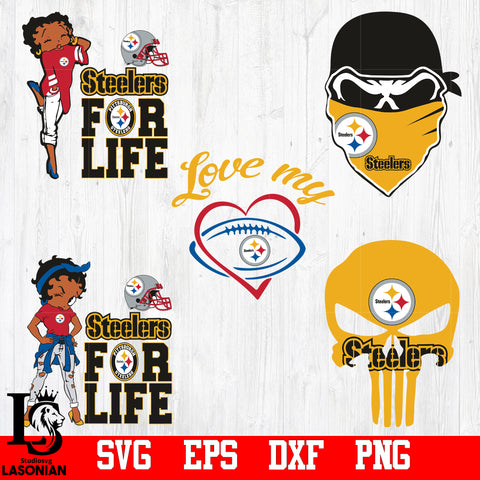 Bundle pittsburgh steelers svg,eps,dxf,png file