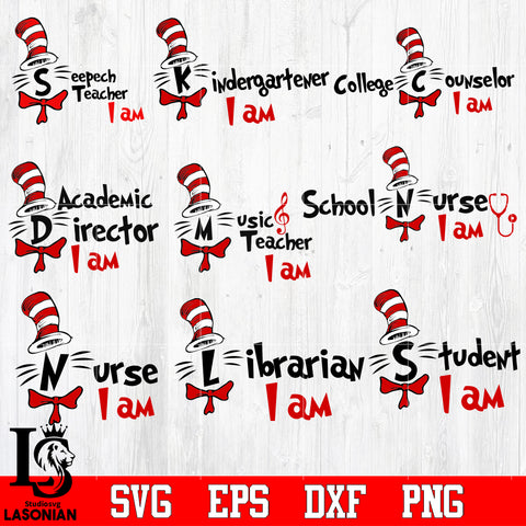 Bundles Dr Seuss bundle, dr Seuss, Dr Seuss gift, Dr Seuss birthday Svg Dxf Eps Png file