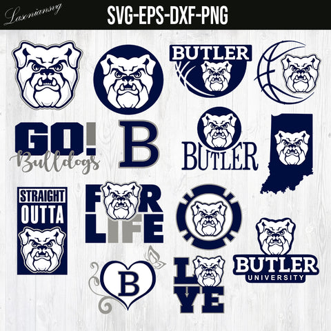 Butler Bulldogs, Butler University SVG file, PNG file, EPS file, DXF file