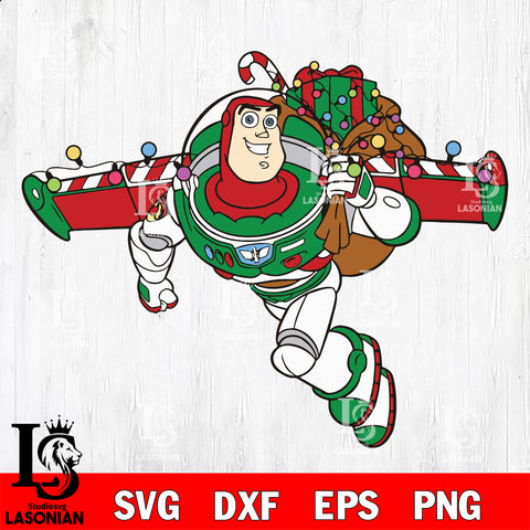 Buzz Lightyear christmas svg svg eps dxf png file