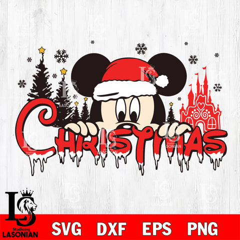 mickey Christmas  svg eps dxf png file