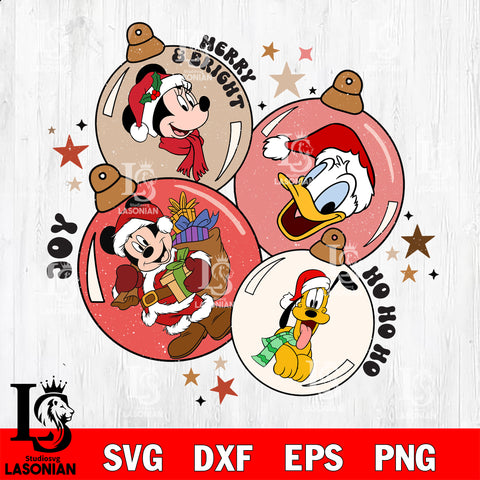 Disney christmas Joy merry bright ho ho ho svg eps dxf png file