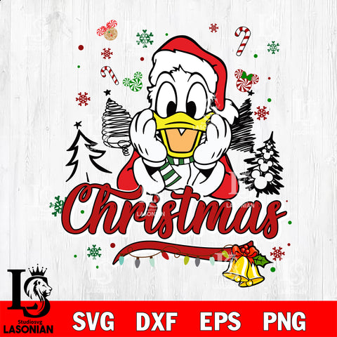 Donald duck Christmas svg eps dxf png file
