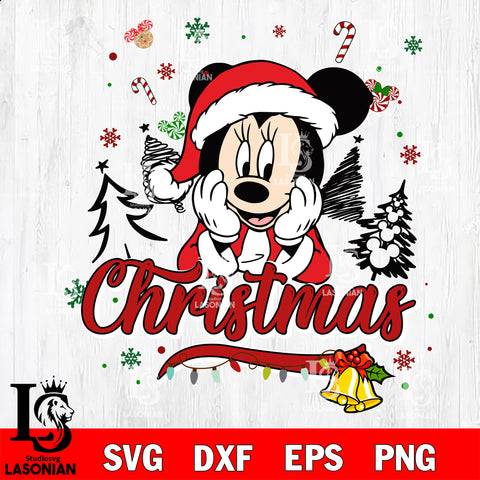 mickey Christmas svg eps dxf png file