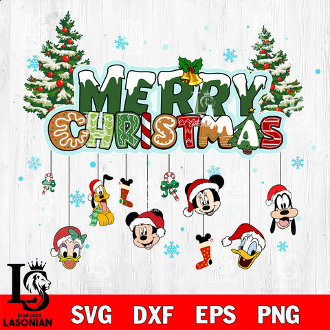 Merry Christmas disney svg eps dxf png file