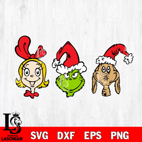 grinch christmas  svg eps dxf png file