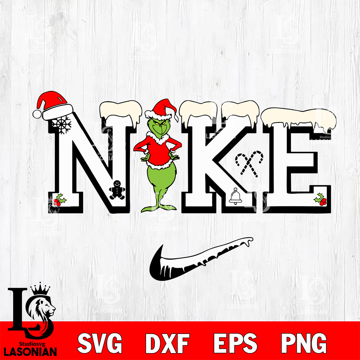 Nike christmas svg eps dxf png file – lasoniansvg