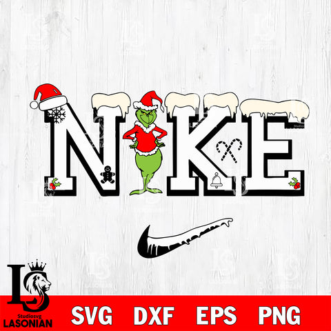 Nike christmas  svg eps dxf png file