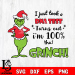 I just took a DNA test Turns out I'm 100% that Grinch! svg eps dxf png file