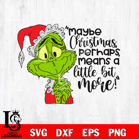 may be christmas perhaps means a little but more svg eps dxf png file