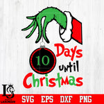 Grinch Christmas Countdown Svg Dxf Eps Png file