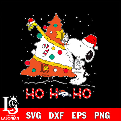 Denver Broncos nfl svg, snoopy christmas ,Ho Ho Ho svg eps dxf png file, digital download