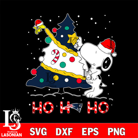 New England Patriots nfl svg , snoopy christmas , Ho Ho Ho svg eps dxf png file, digital download