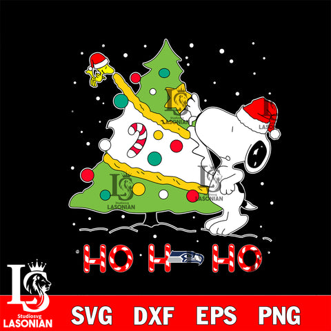 Seattle Seahawks nfl svg, snoopy christmas , Ho Ho Ho svg eps dxf png file, digital download