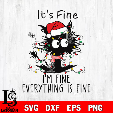 It's fine, i'm fine everyting is fine svg eps dxf png file , digital download