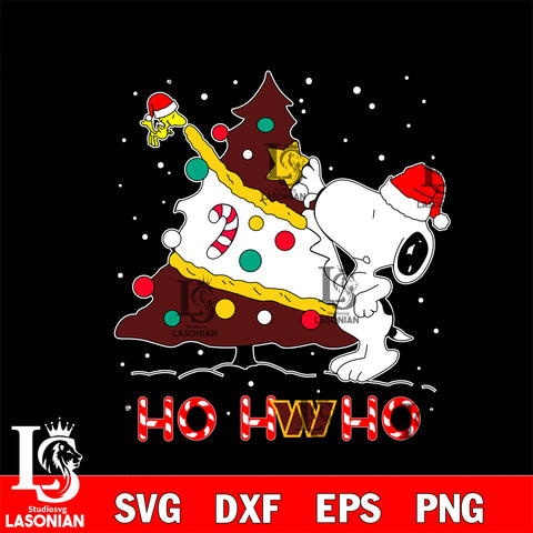 Washington Commanders snoopy christmas svg eps dxf png file, digital download