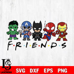 Avengers Friends svg eps dxf png file , digital download