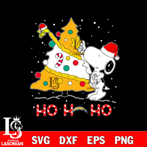 Los Angeles Chargers nfl svg, snoopy christmas , Ho Ho Ho svg eps dxf png file, digital download