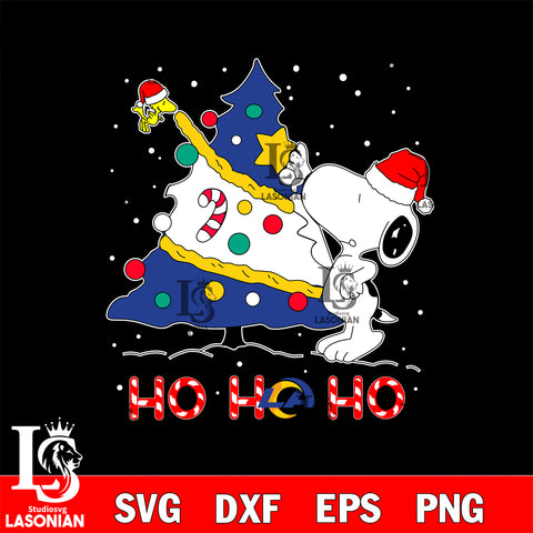 Los Angeles Rams NFL svg,  snoopy christmas, Ho Ho Ho svg eps dxf png file, digital download