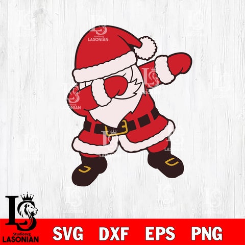 Dabbing Santa Christmas svg eps dxf png file , Digital download