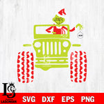 jeep grinch merry christmas svg eps dxf png file, digital download