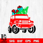 jeep merry christmas svg eps dxf png file, digital download