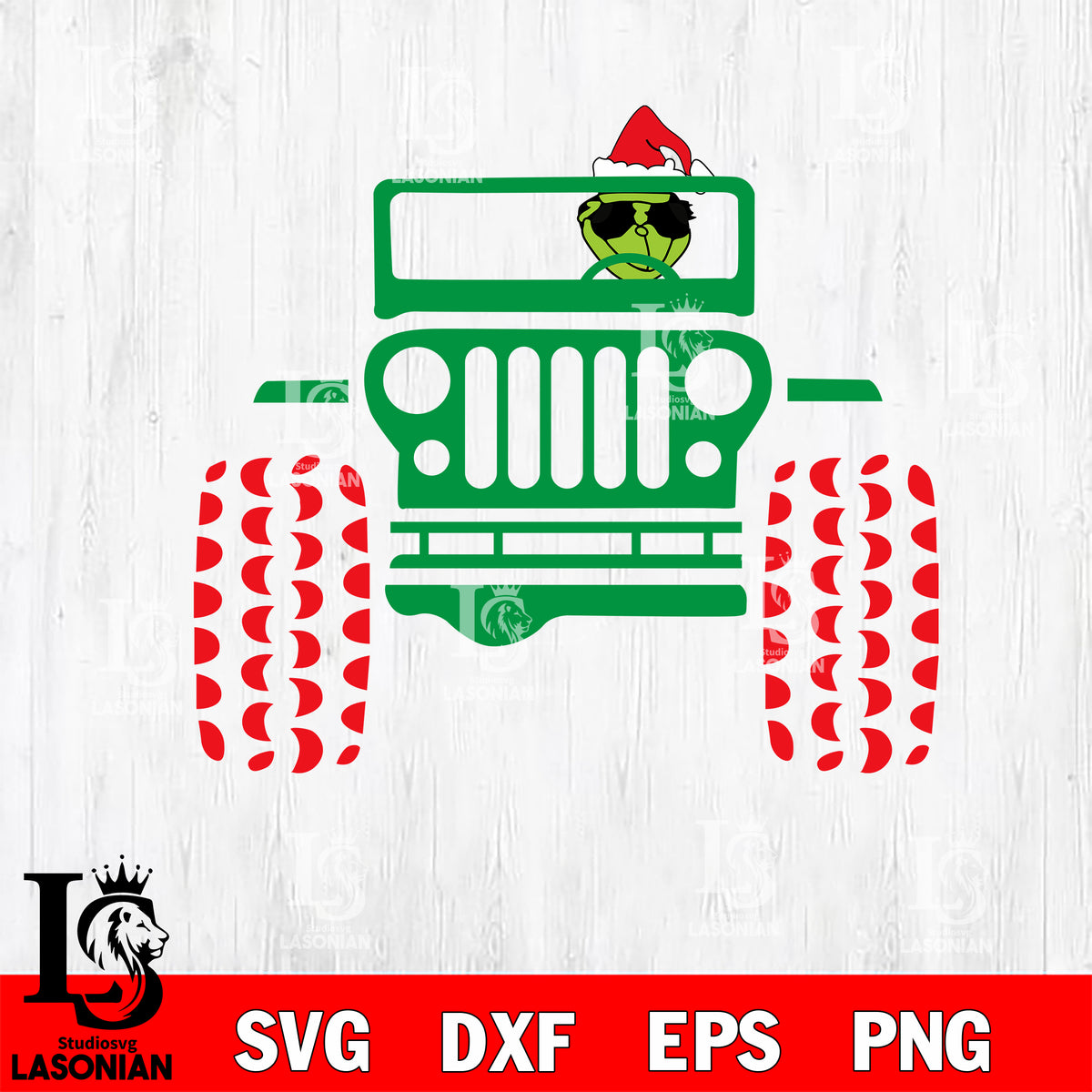 jeep merry christmas svg eps dxf png file, digital download – lasoniansvg