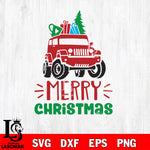 jeep merry christmas svg eps dxf png file, digital download