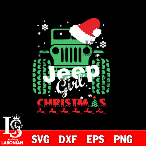 Jeep merry christmas svg eps dxf png file, digital download