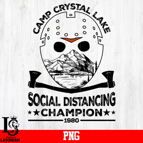 Camp Crystal Lake Social Distancing Champion PNG file