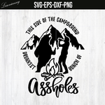 Campground Svg Drunkest Bunch of Assholes Svg Instant Download Camper Svg Wildlife Happy Camper Svg Mountains Forest Campfire Svg Drunk SVG file, PNG file, EPS file, DXF file