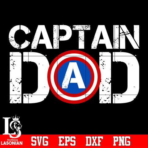 Captain dad Svg Dxf Eps Png file