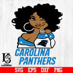 Carolina Panthers Girl svg,eps,dxf,png file