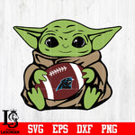 Carolina Panthers Baby Yoda, Baby Yoda svg eps dxf png file