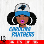 Carolina Panthers Girl svg eps dxf png file